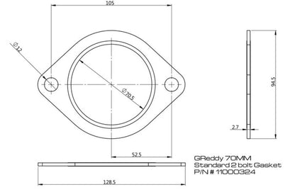 GReddy Performance Parts 70MM EXHAUST SYSTEM GASKET