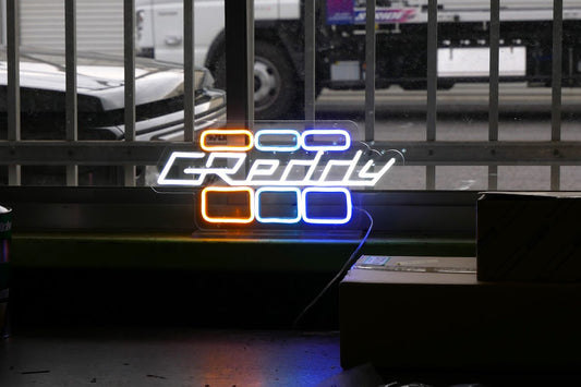GReddy TRUST Japan GReddy Neon LED Sign S Size - Clear GReddy