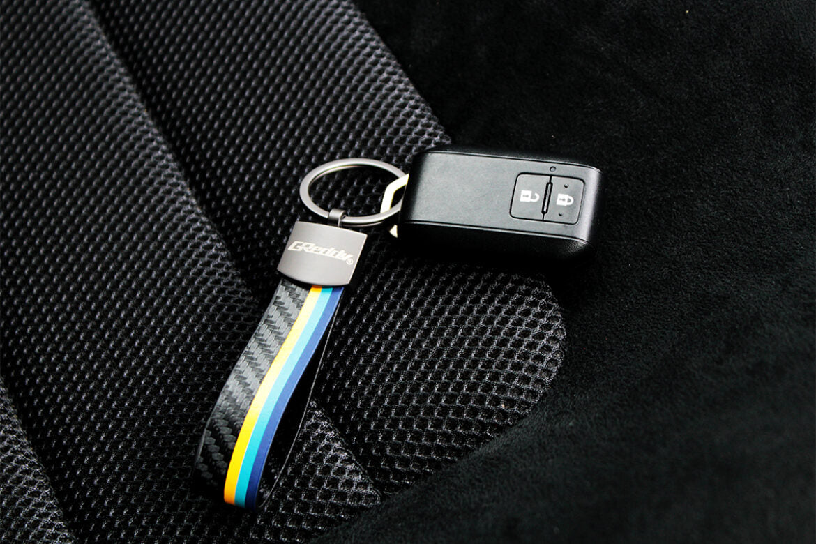 GReddy TRUST Japan 3 Stripe Keychain