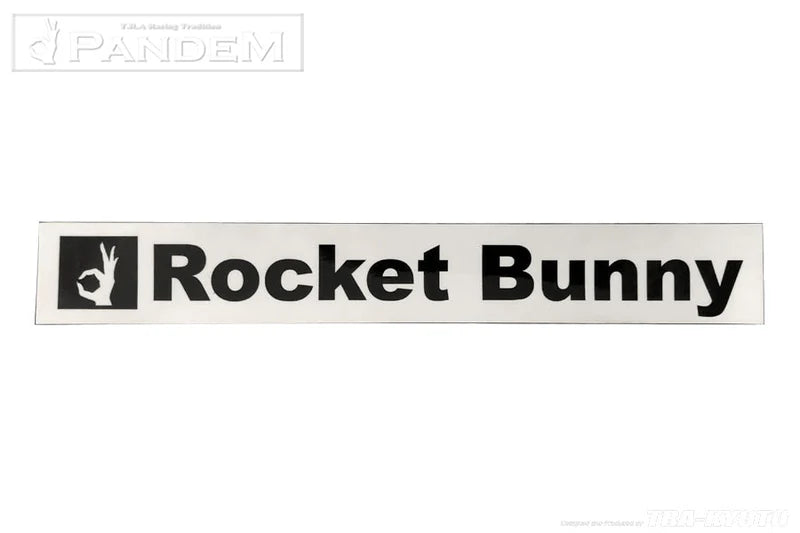 GReddy Performance Parts Official Rocket Bunny Decals - RBGS0004 - Pink on Black Rocket Bunny Decal
