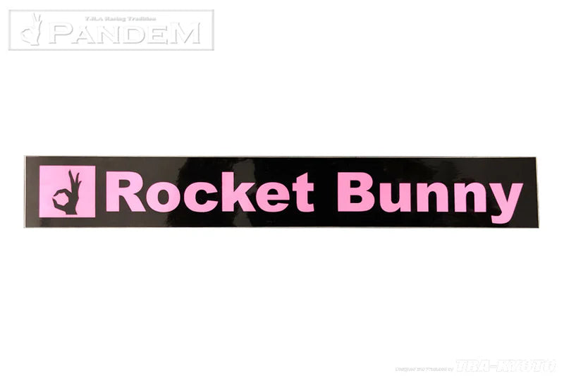 GReddy Performance Parts Official Rocket Bunny Decals - RBGS0004 - Pink on Black Rocket Bunny Decal