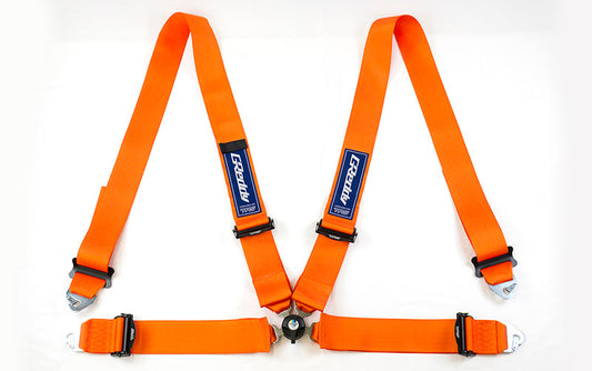 GReddy TRUST Japan X TRS RACING HARNESS 3 INCH 4 POINT RH ORANGE FOR 16601017
