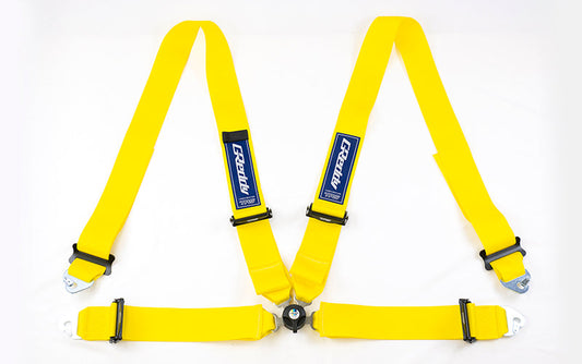 GReddy TRUST Japan X TRS RACING HARNESS 3 INCH 4 POINT RH YELLOW FOR 16601016