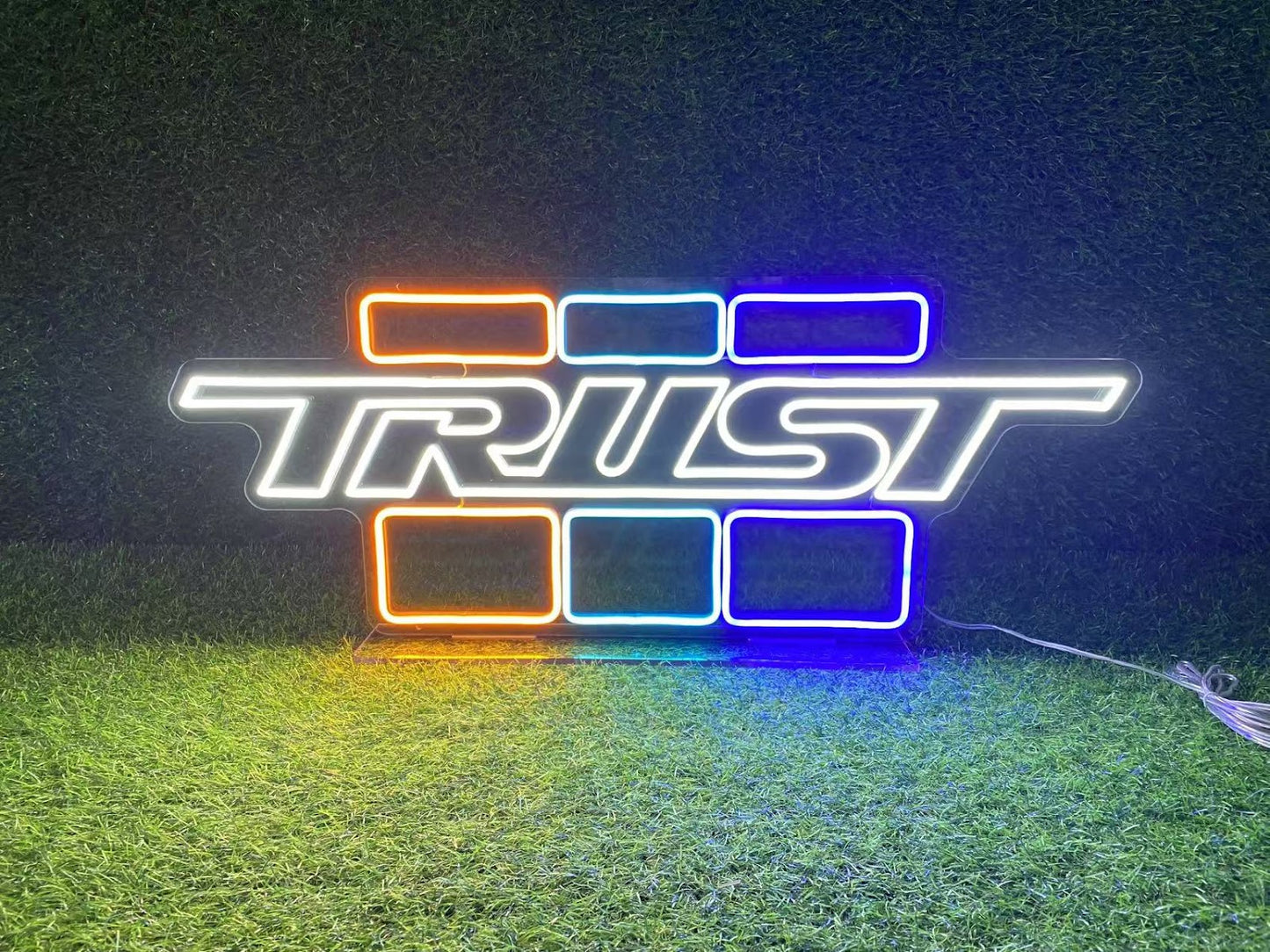 GReddy TRUST Japan GReddy Neon LED Sign Large - Clear - TRUST L size