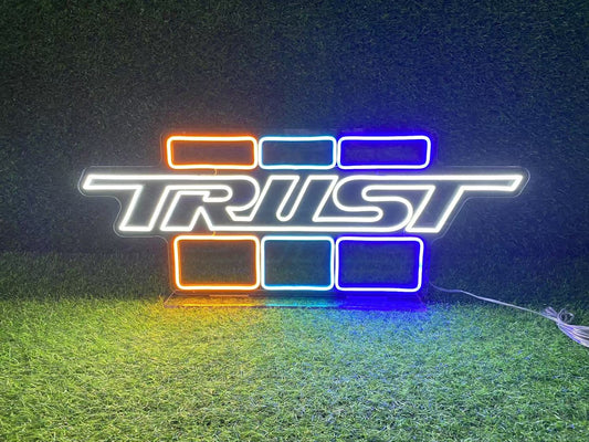 GReddy TRUST Japan GReddy Neon LED Sign Large - Clear - TRUST L size