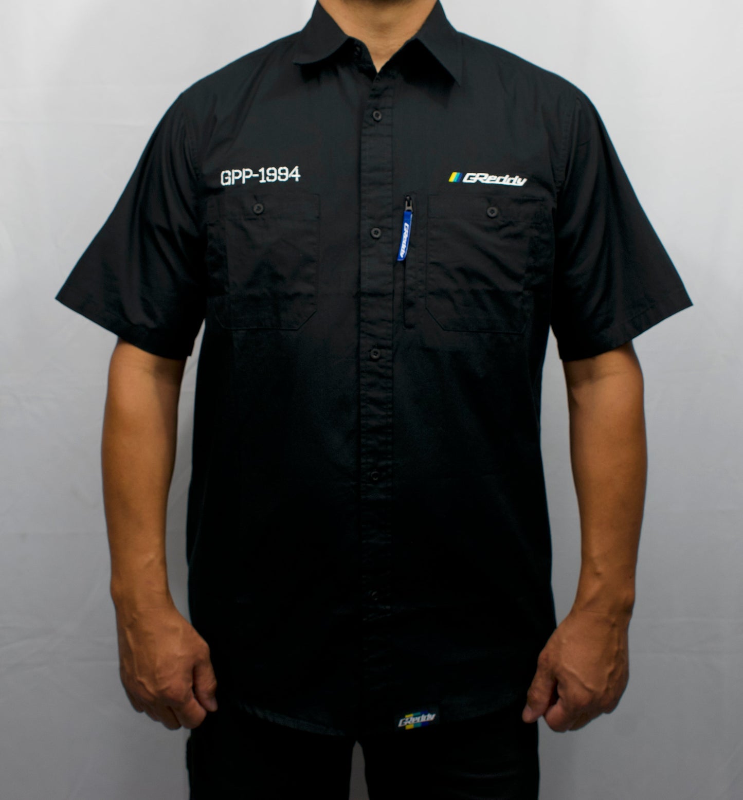 GReddy TRUST Japan GReddy Mechanic's Button-up Work Shirt(s) 2.0 - Small - Black